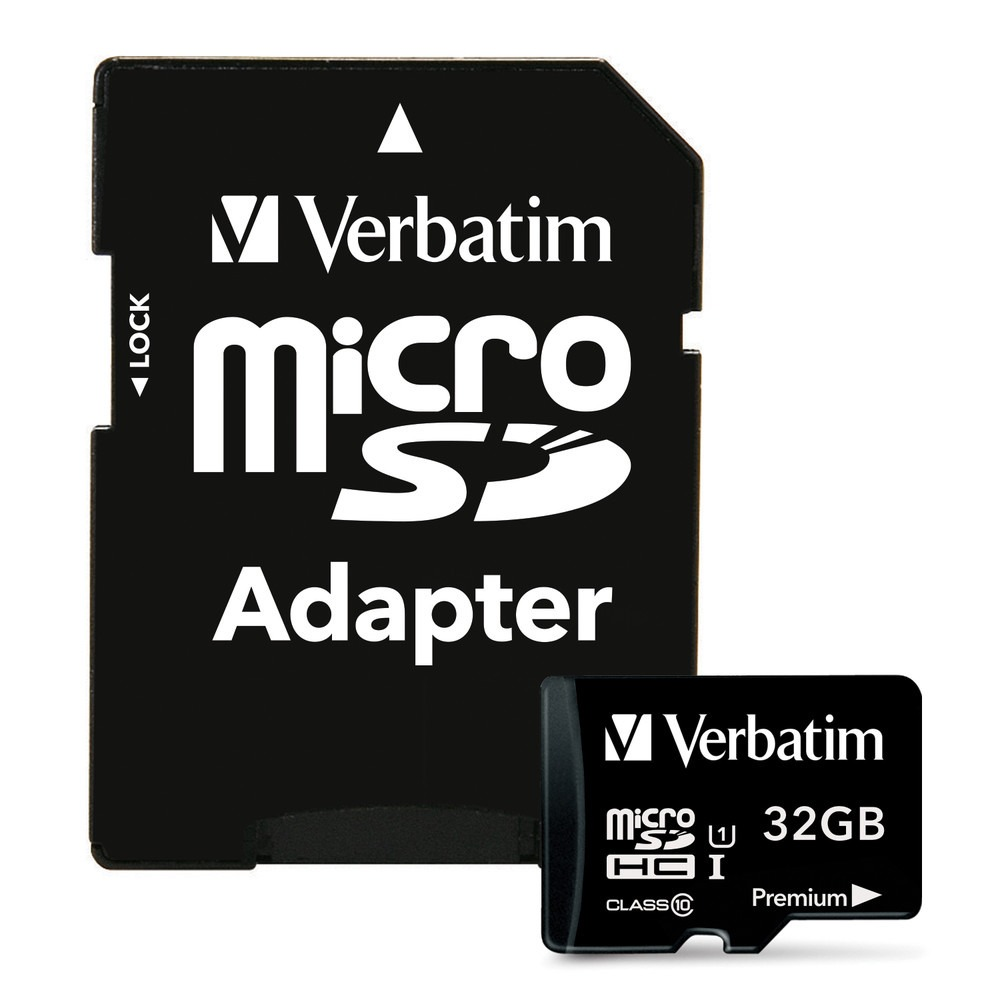 Verbatim 44083 Tarjeta De Memoria Micro Sdhc 32 Gb Con Adaptador Uhsi V10 Clase10