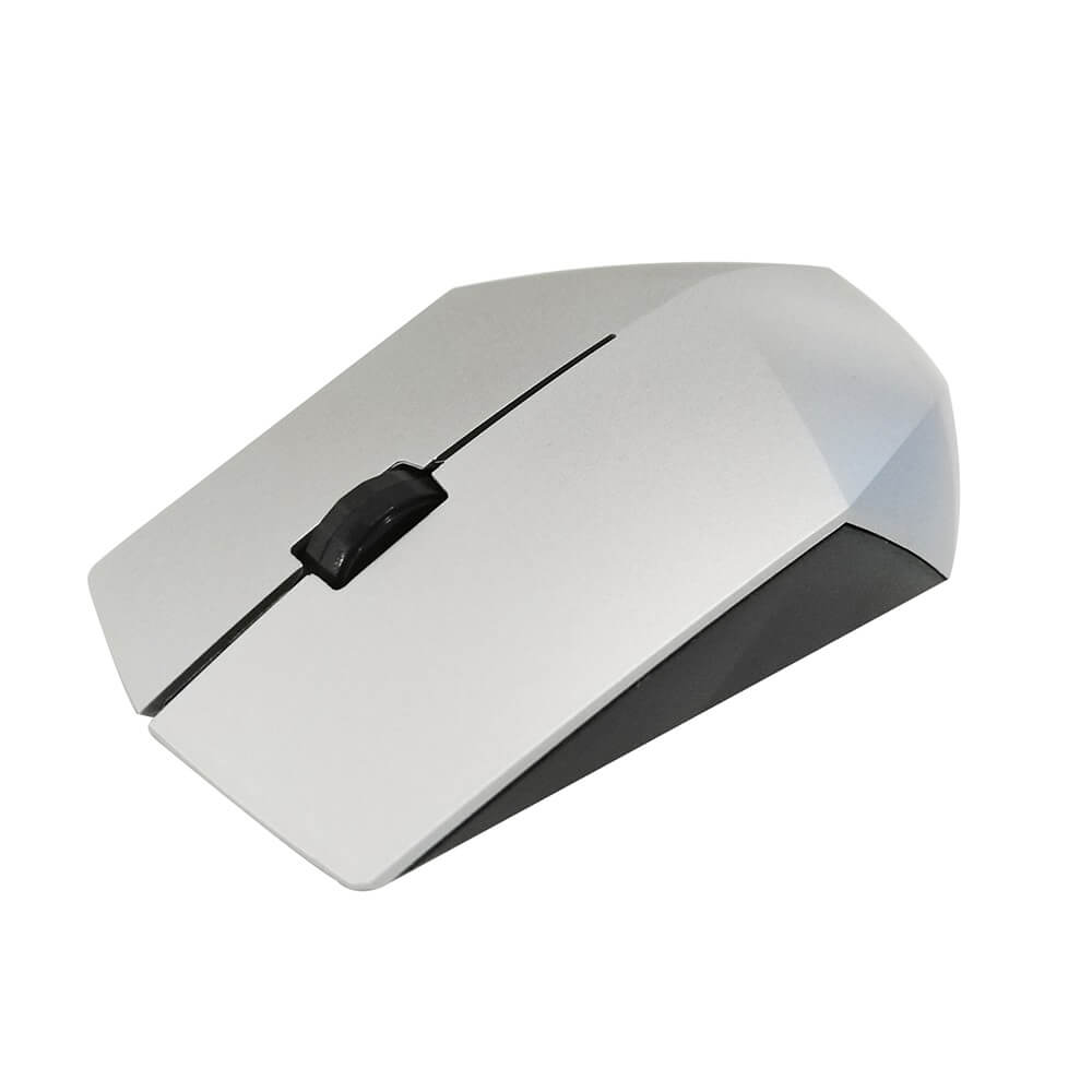 Techzone Mouse Inalambrico Plata Metal Nueva Generacion