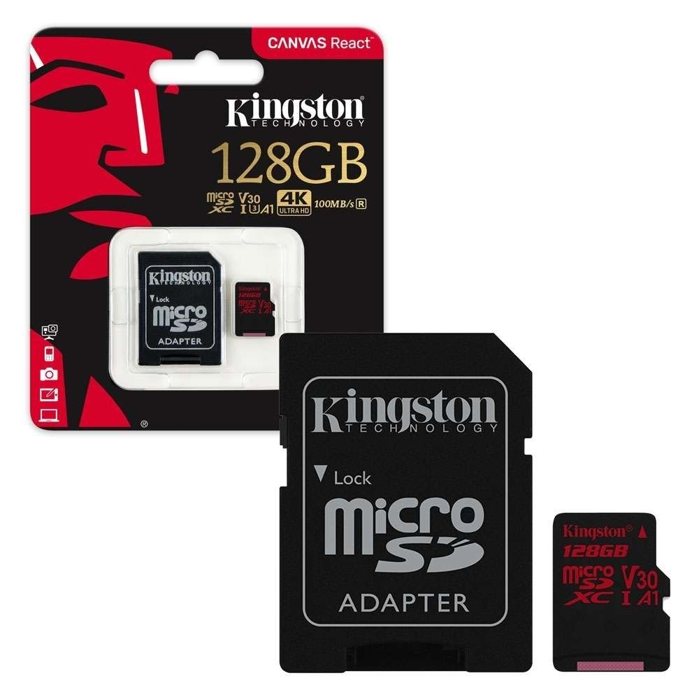 Kingston Sdcr/128 Gb Memoria Micro Sdhc100 R 80 W Clase 10 V30 128 Gb - ordena-com.myshopify.com