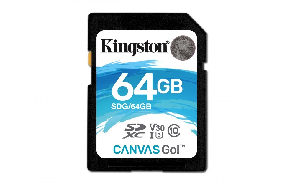 Kingston Sdg/64 Gb Memoria Sd Clase 10 Sdhc Canvas Go 90 R 45 W Cl10 U3 V30 - ordena-com.myshopify.com