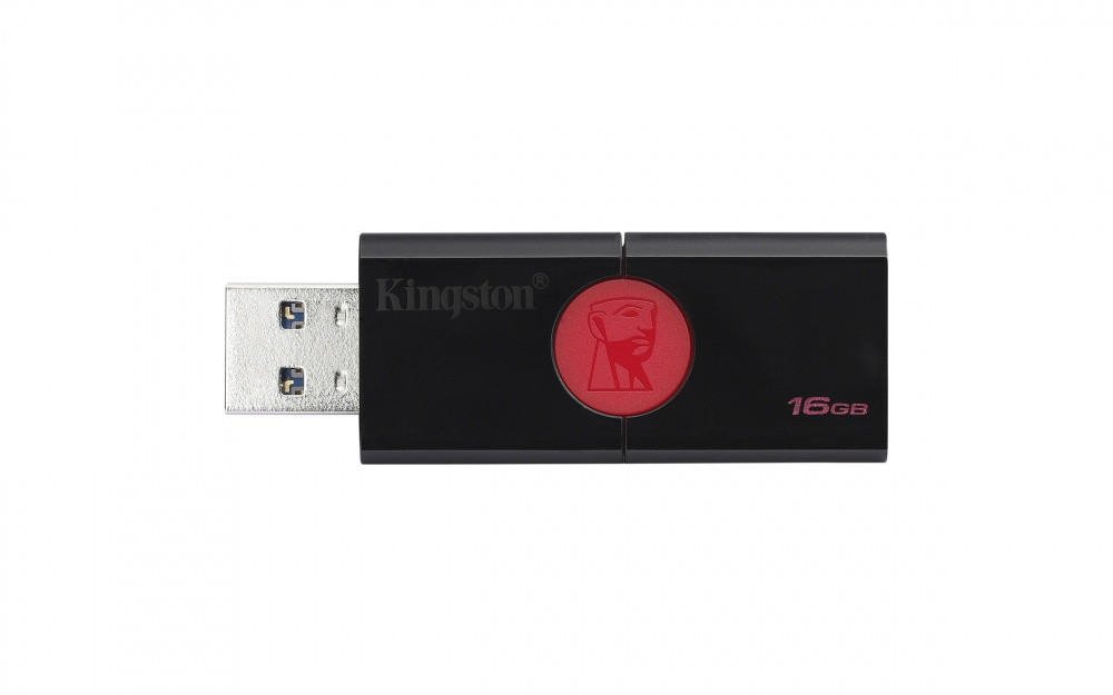 Kingston Dt106 Memoria Usb 16 Gb Usb 3.0 Negro/Rojo - ordena-com.myshopify.com