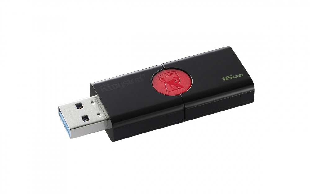 Kingston Dt106 Memoria Usb 16 Gb Usb 3.0 Negro/Rojo - ordena-com.myshopify.com