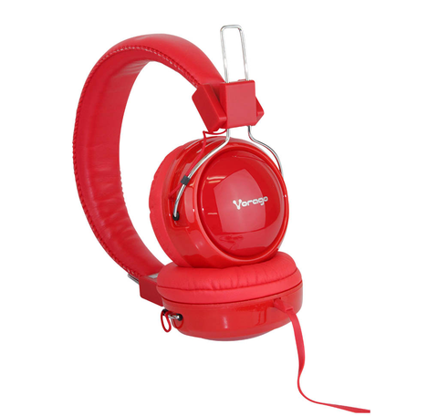 Vorago Hp 300 Audifono Diadema De Alta Fidelidad Con Microfono Rojo