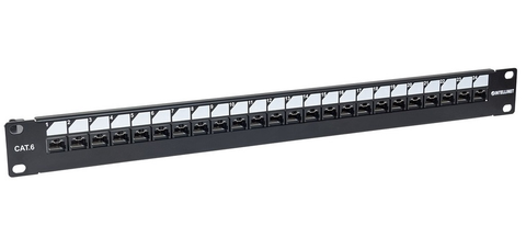 Locking 19 pulgCat6 Unshielded Patch Panel