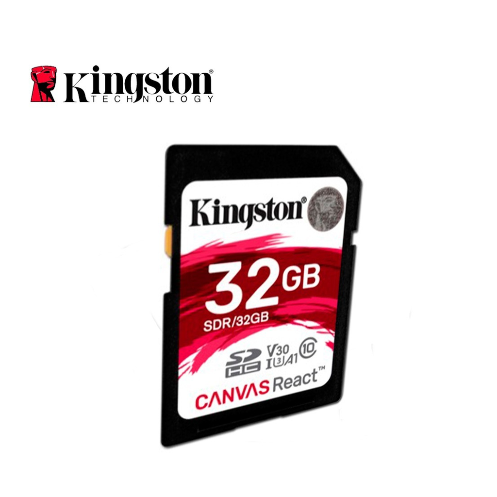 Kingston Sdr/32 Gb Memoria Sd Sdhc Canvas React 100 R 70 W  Cl10 Uhs I U3 V30 - ordena-com.myshopify.com