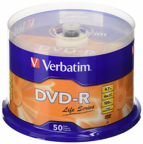 Verbatim 97176 Campana De 50 Discos Dvd R Life 4.7 Gb16 X