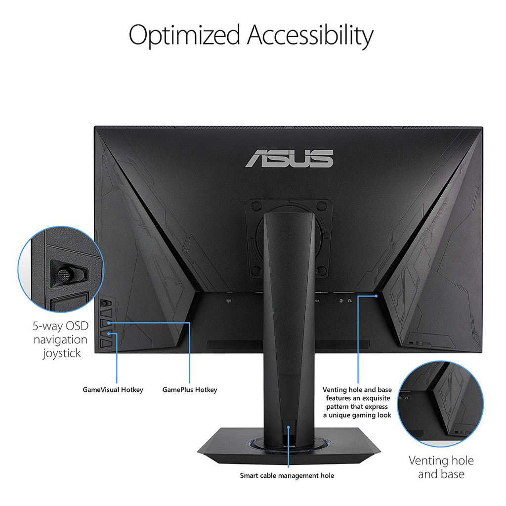 Monitor Gamer ASUS VG275Q LED 27 pulg, Full HD, Widescreen