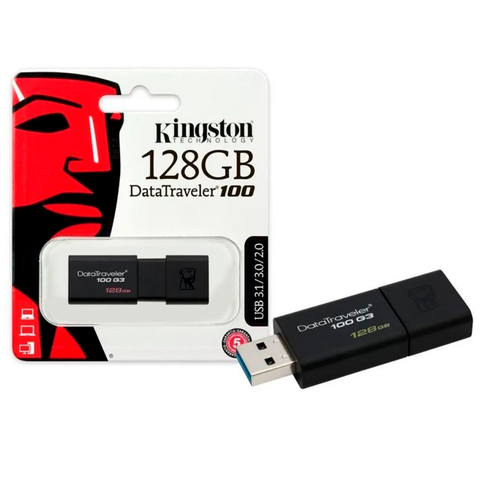 Kingston Memoria Flash 128 Gb Usb 3.0 Mod Dt100 G3