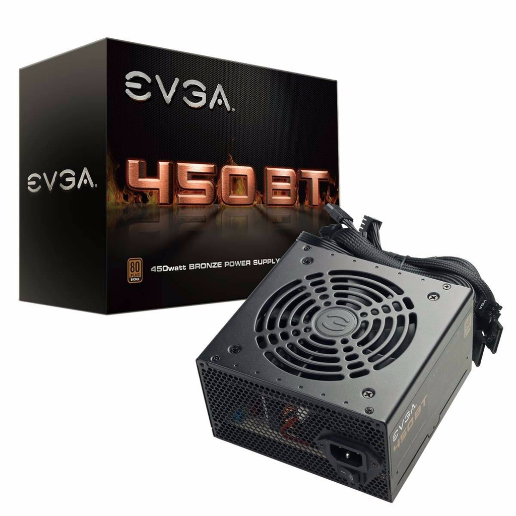 Fuente de Poder EVGA 450 BT 80 PLUS Bronze, 24-pin ATX