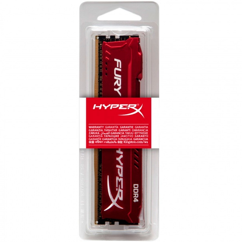 Kingston Hx426 C16 Fr2/8 Memoria Ddr4 Hyper X Fury Red 8 Gb 2666 Mhz - ordena-com.myshopify.com