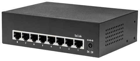 Switch PoE+ Gigabit Ethernet de 8 puertos