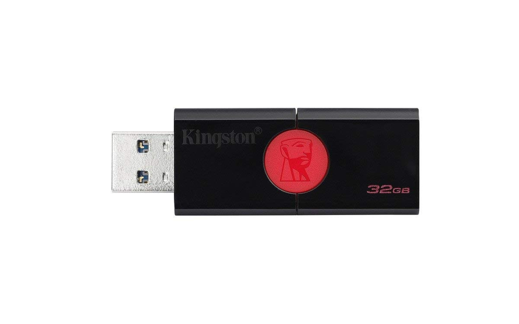 Kingston Dt106 Memoria Usb 32 Gb 3.0 Negro/Rojo - ordena-com.myshopify.com