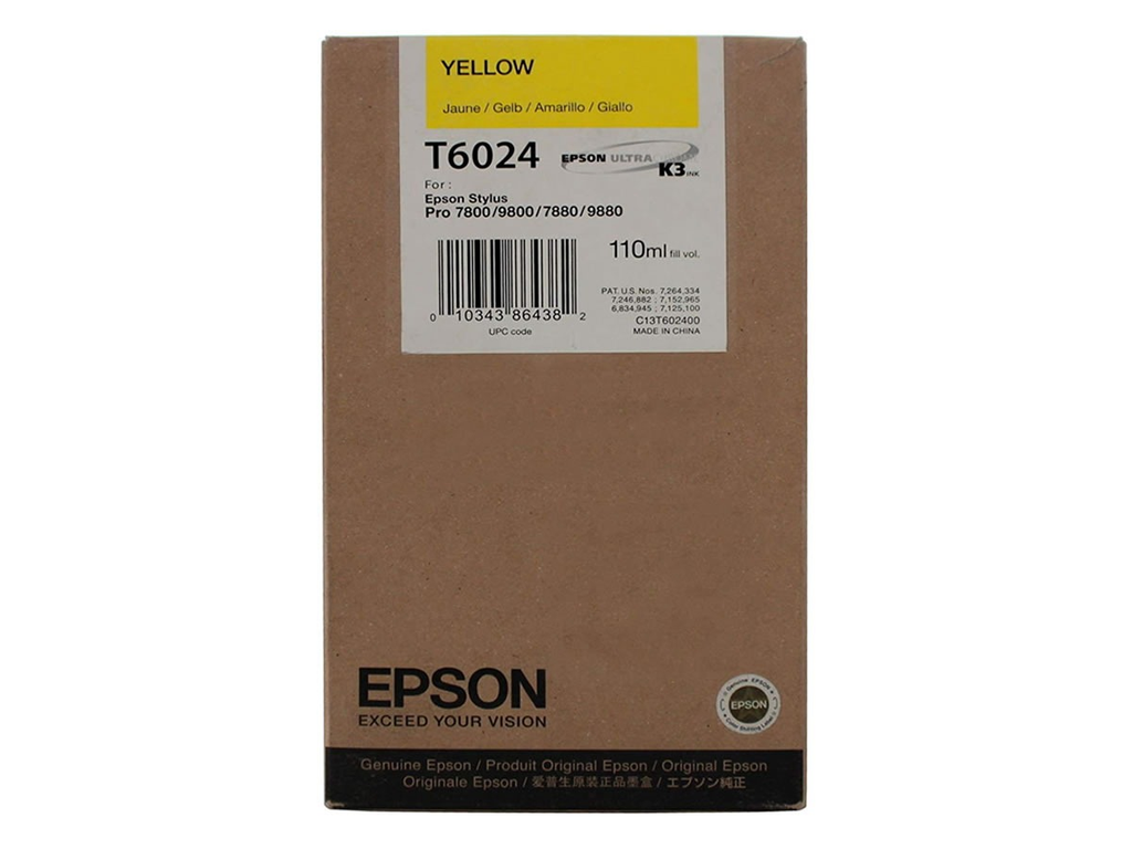 Epson T602400 Tinta Amarilla P/Stylus Pro 7800 - ordena-com.myshopify.com