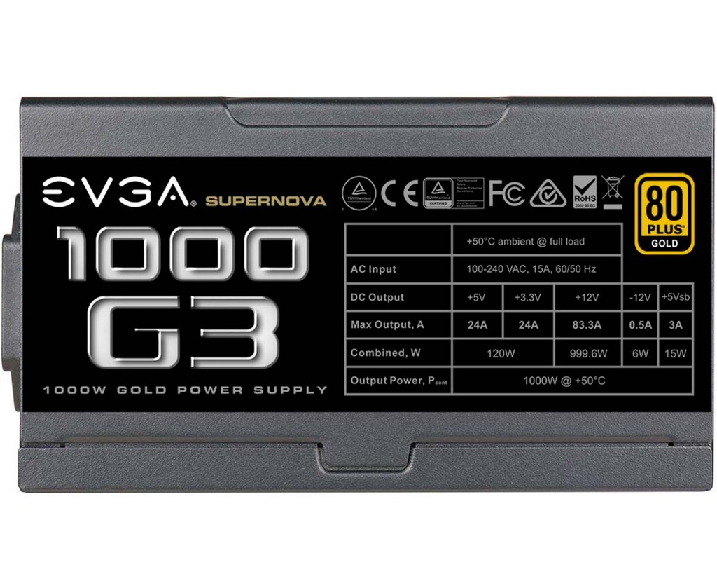 Evga 220 G3 1000 X1 Fuente De Poder 1000 W G3 80 Plus Gold Modular - ordena-com.myshopify.com