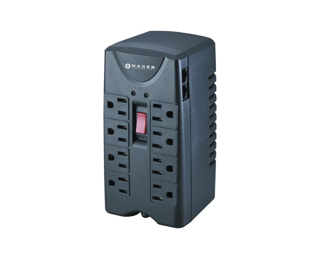 Naceb Na 0704 Regulador Voltaje De 8 Contactos 750 W/1400va - ordena-com.myshopify.com