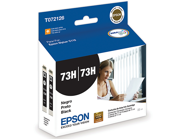 Epson T072126 Cartucho De Tinta Para Stylux C110/Office T30, 740 Pag. Negro - ordena-com.myshopify.com