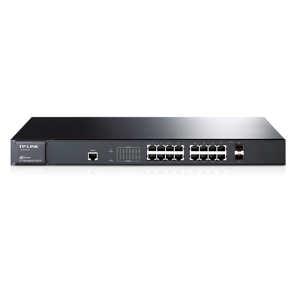 Tp Link T2600 G 18 Ts Switch Administrable 16 Puertos Gigabit 2 Ranuras Sfp - ordena-com.myshopify.com