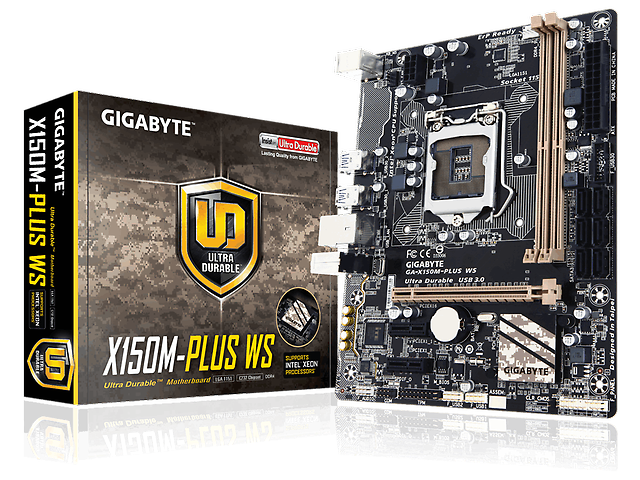 Gigabyte Ga X150 M Plus Ws Tarjeta Madre Soporta Intel Xeon E3 1200, I3, Pentium - ordena-com.myshopify.com