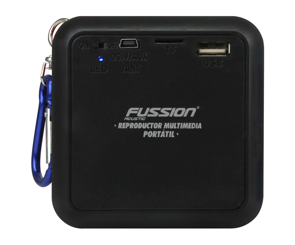 Fussion Isp 2 Bl Bocina Portatil Multimedia Con Usb/Sd/Aux/Fm/Bt Color Azul