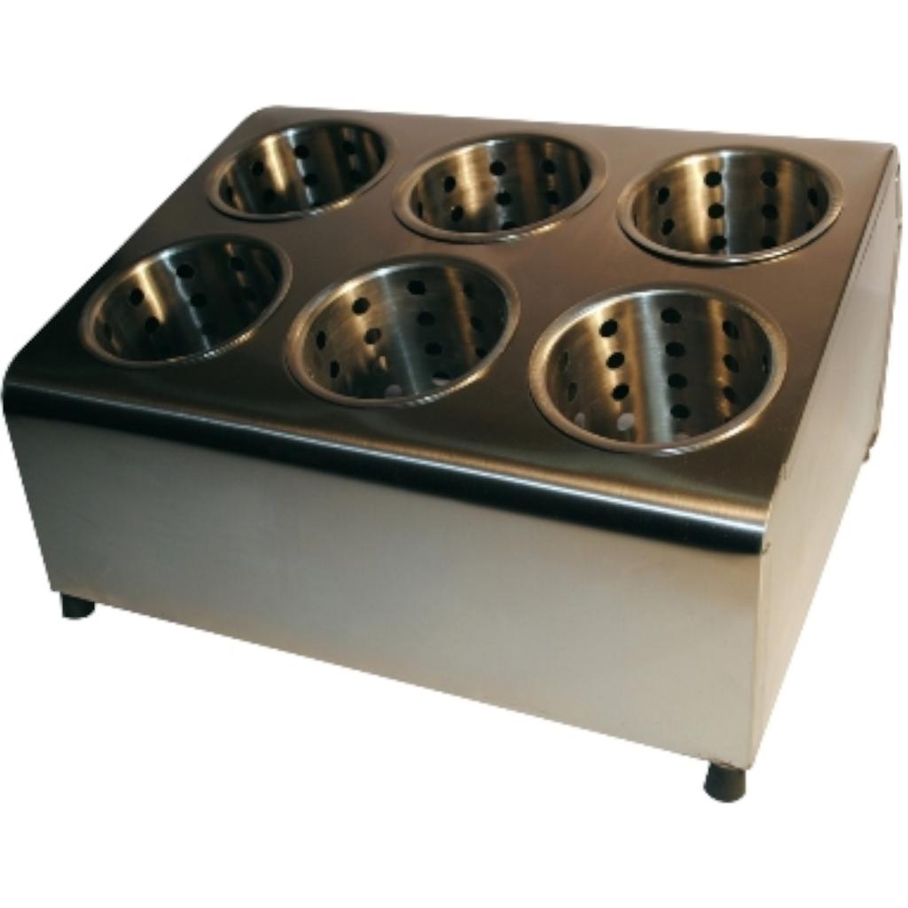 Porta Cubiertos De 6 Compartimento Acero Inoxidable