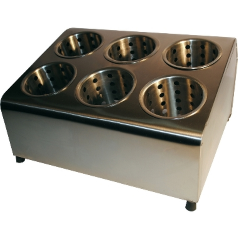 Porta Cubiertos De 6 Compartimento Acero Inoxidable