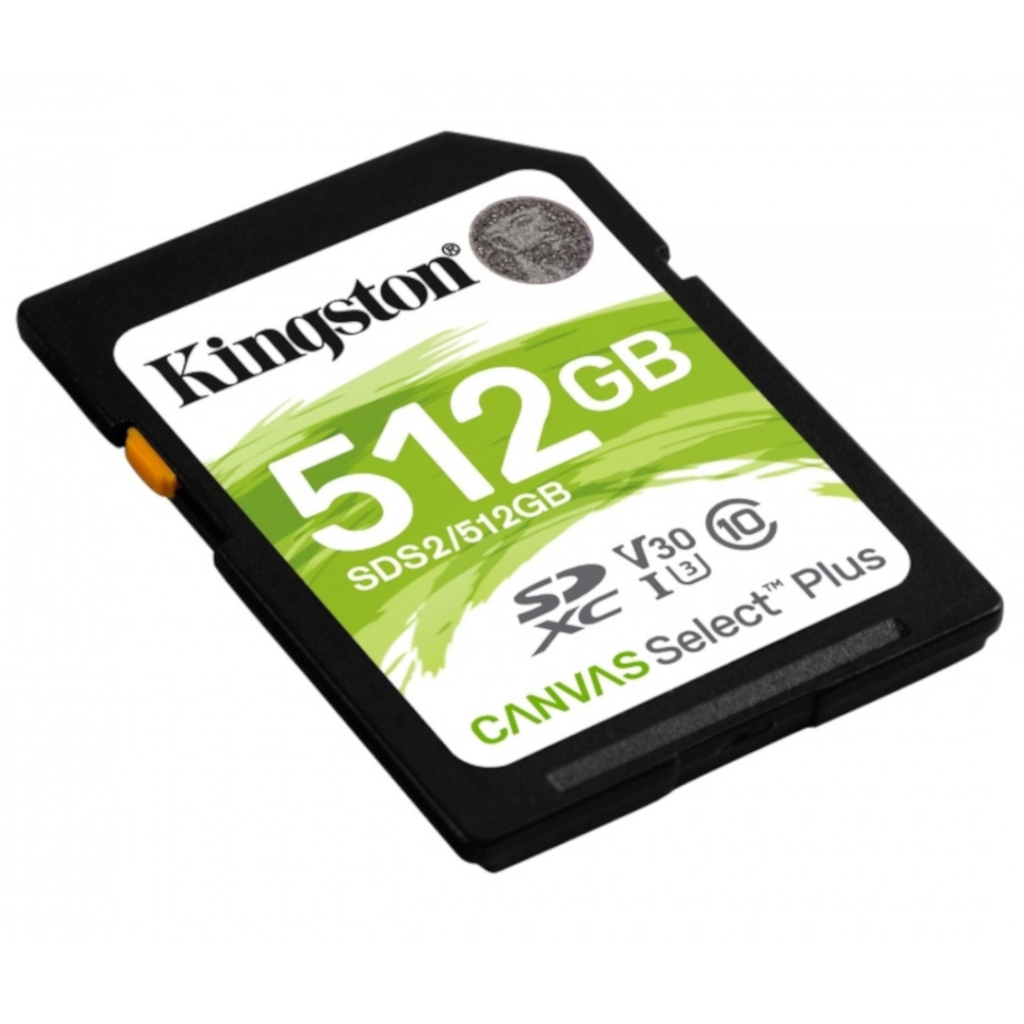 Kingston Sds2/512gb Memoria Sd Sdxc Canvas Select 100r Cl10 Uhs-I V30