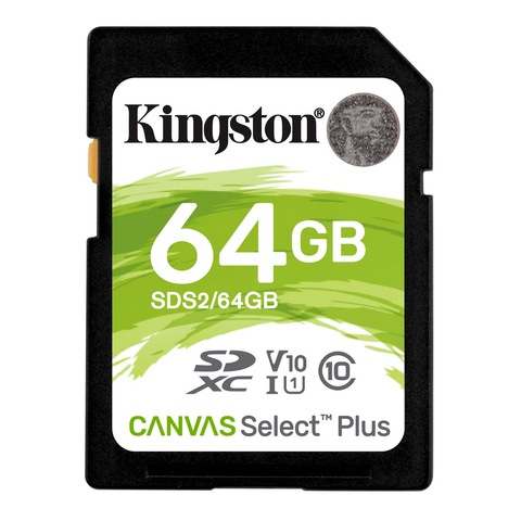 Kingston Sds2/64gb Memoria Sd Sdxc Canvas Select 100r Cl10 Uhs-I V10