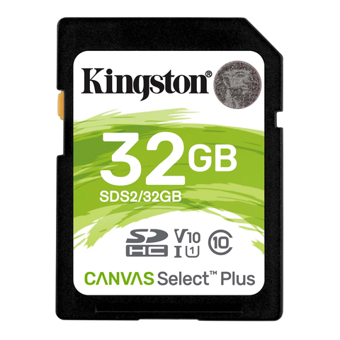 Kingston Sds2/32gb Memoria Sd Sdhc Canvas Select 100r Cl10 Uhs-I V10