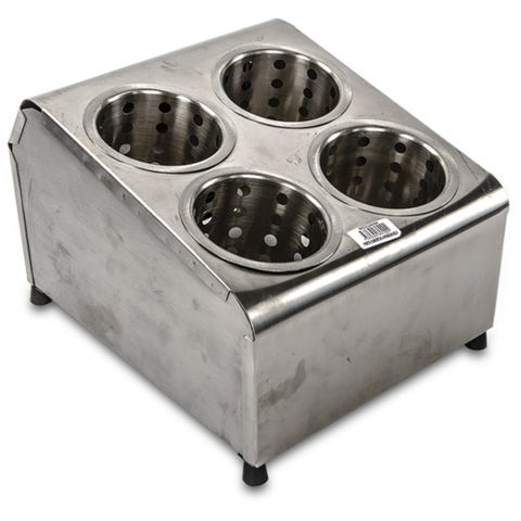 Porta Cubiertos De 4 Compartimento Acero Inoxidable