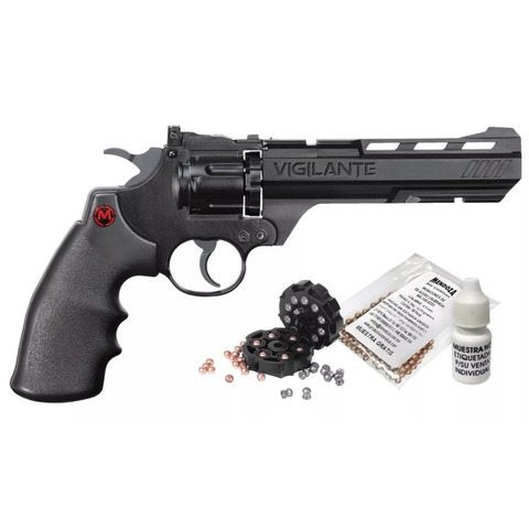 Mendoza MCCCP8B2 Pistola CO2 Rev Vigilante Mun y Diab 4.5
