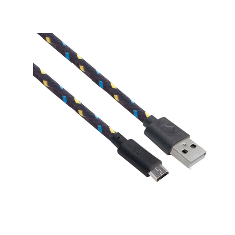 Mitzu Cable Usb Micro Usb (V8) Negro Con Clip