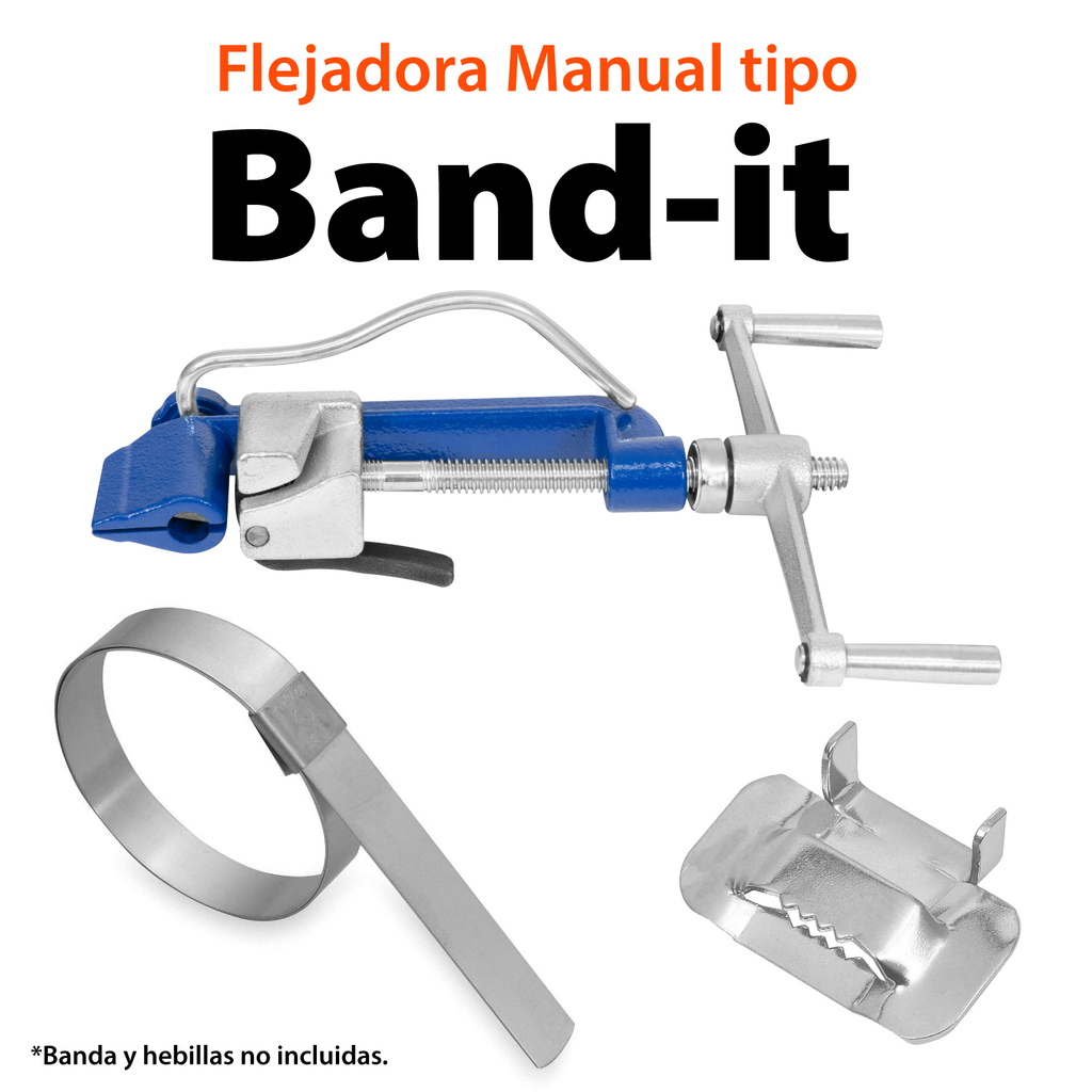 Flejadora Manual Tipo Band-it Para Fleje De Acero Inoxidable – Seafon