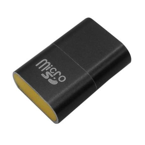 BRobotix Lector de Memoria 170188N, MicroSD, USB 2.0, Negro