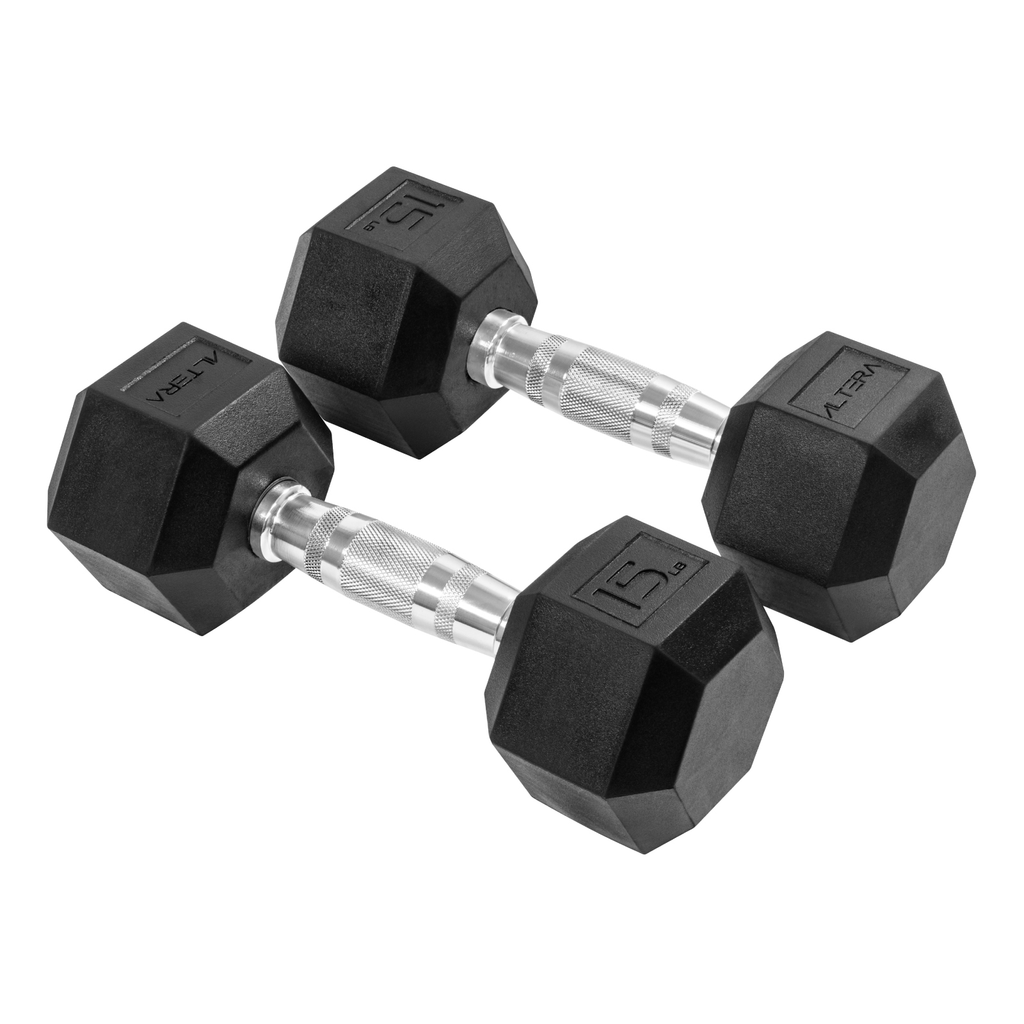 Mancuernas 15 Lb Set De Pares Pesas /mancuernas Hexagonales