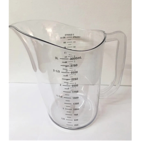 Jarra Medidora Economica 3 Litros Policarbonato