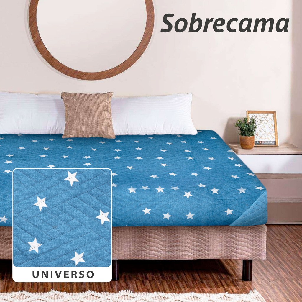 Melocotton colcha king size de doble vsita ligera Universo