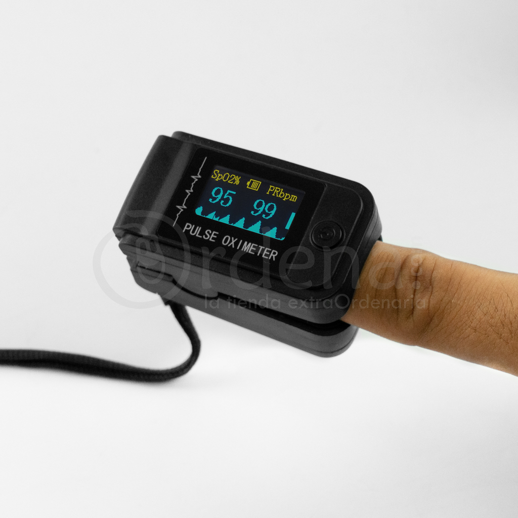 Oximetro Pulso Monitor Oxigeno Sangre y Frecuencia Cardiaca