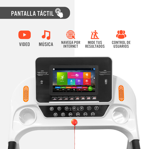 Cinta Correr Caminadora Electrica Pantalla Touch Wifi 2.5 Hp