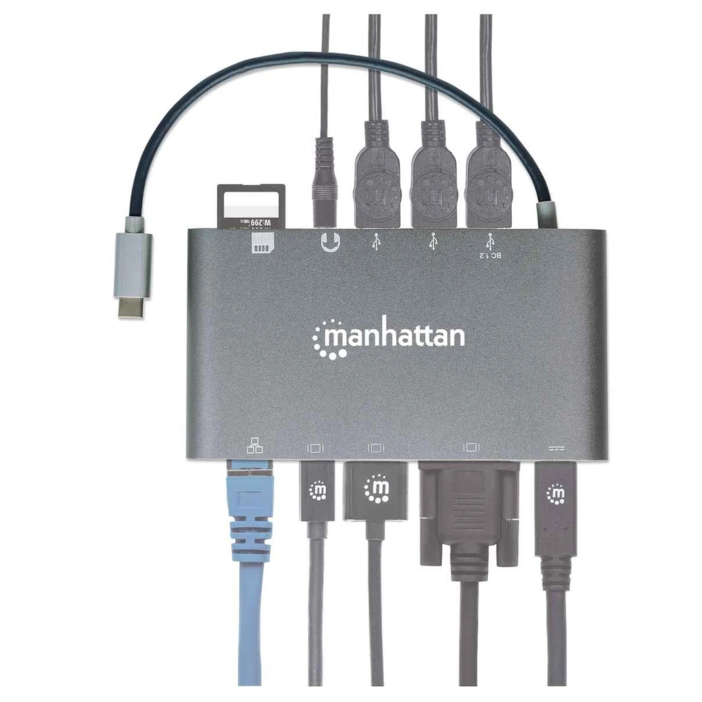 Estación Docking USB-C SuperVelocidad 7 en 1