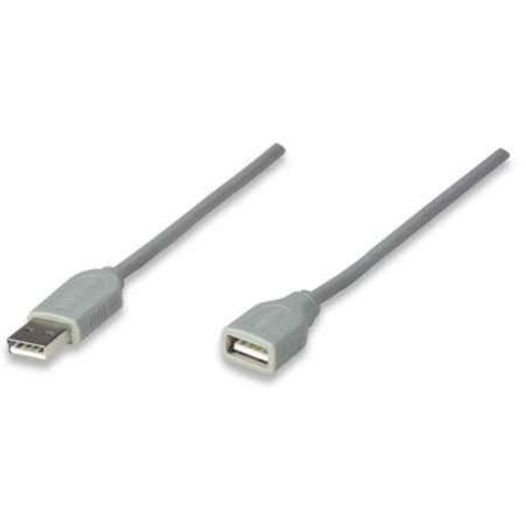 Manhattan 165211 Cable Usb Extension 1.8 M Gris