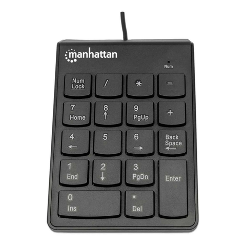 Manhattan 176354 Teclado Númerico Usb Negro