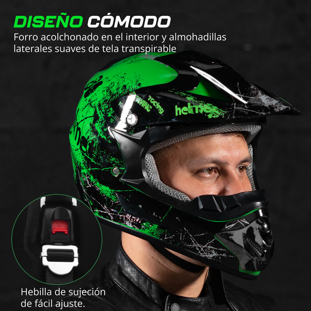 Casco Para Motocross Enduro Certificado Dot Para Motocicleta