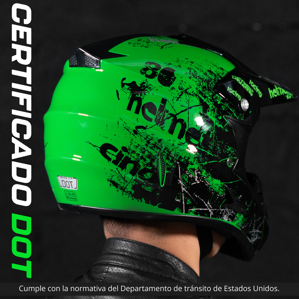 Casco Para Motocross Enduro Certificado Dot Para Motocicleta
