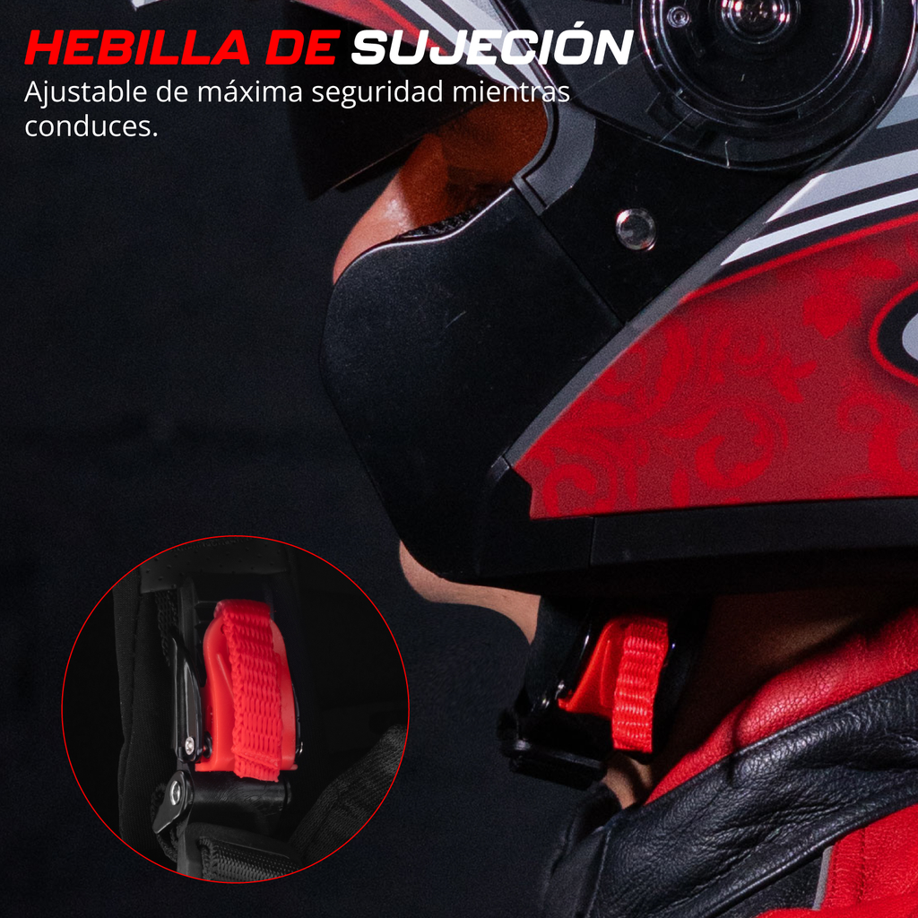 Casco Para Moto Mujer Hombre Abatible Deportivo Certificado