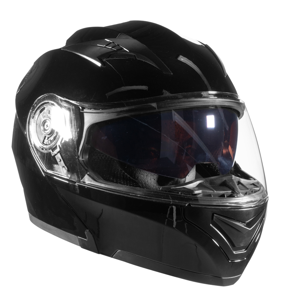  Casco de motocicleta modular con Bluetooth, casco de moto  abatible con visera interior para el sol, doble lente de seguridad,  aprobado por DOT, forro interior extraíble, para hombres y mujeres S ~
