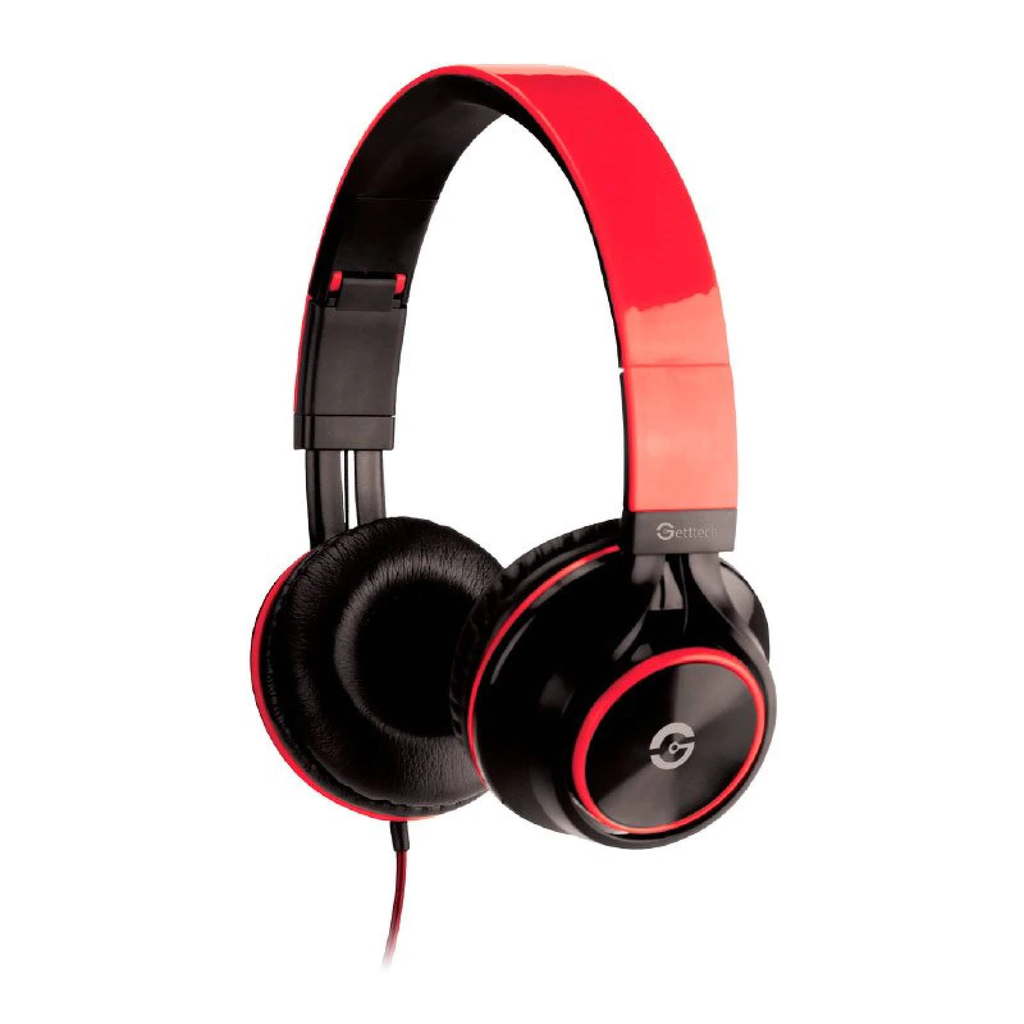 Getttech Gh 3100r Diadema Headset Sonority 3.5mm Mic Rojo - ordena-com.myshopify.com