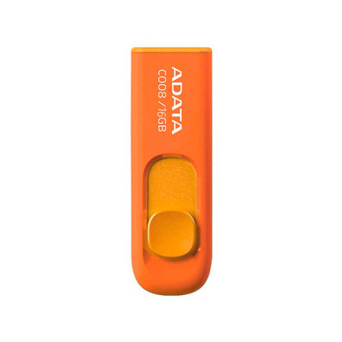 Memoria Usb Adata C008 Retráctil 16gb Naranja - ordena-com.myshopify.com