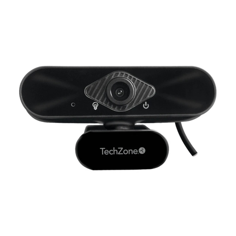 TechZone Webcam TZCAMPC02, 1080p, USB, Negro
