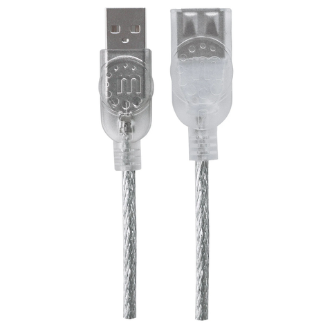 Manhattan Cable Usb 2.0 Extension 1.8m Plata