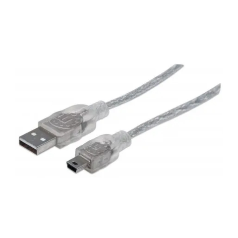 Manhattan Cable Usb 2.0 A Mini B 1.8m Plata